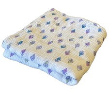 Aden  Anais Baby Muslin Swaddle Blanket 40x40 White Geometric Print