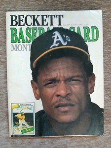 1989 Beckett Baseball Card Monthly Vintage Magazine Rickey Henderson