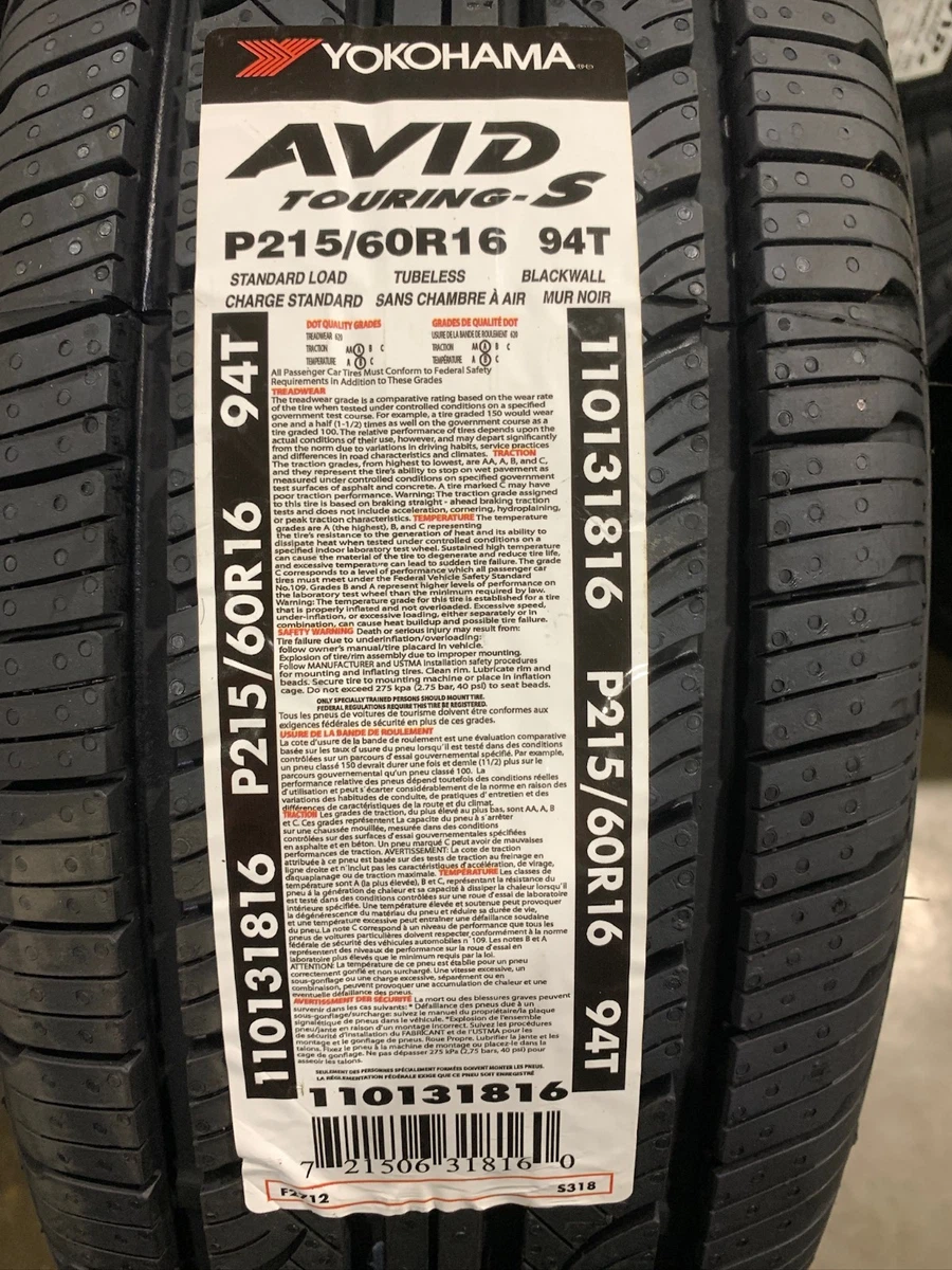 Yokohama 215/60/16 Car & Truck Tires for sale | eBay