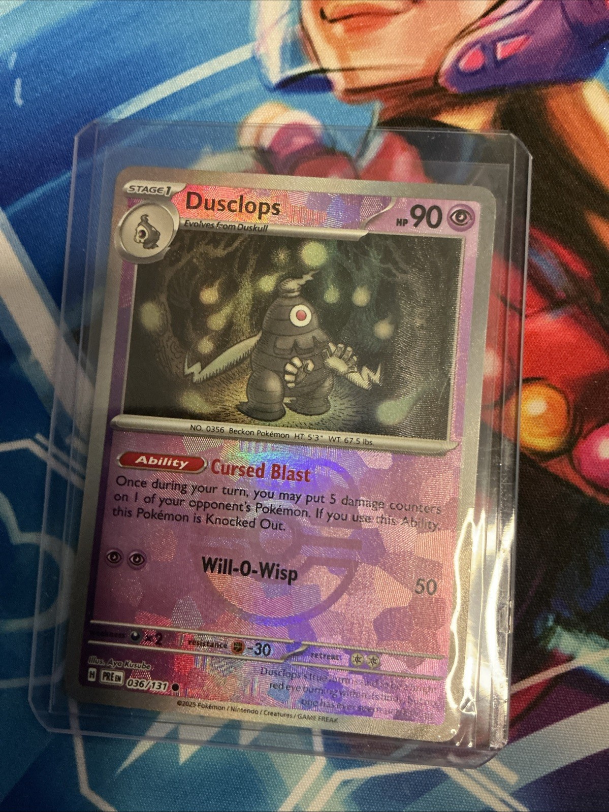 Dusclops 036/131 Pokémon TCG Prismatic Evolutions Master Ball - Reverse Holo NM