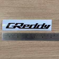 Greddy - Gloss Black Logo Racing Drifting Car Truck Vinyl Decal Sticker