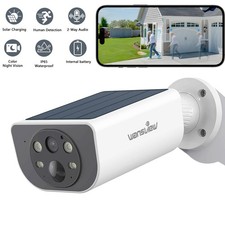 Wansview 2K 3MP Wireless Solar Security Camera System Outdoor Color Night Vision