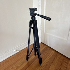Sunpak Premium 58 Camera Tripod w/ Pan/Tilt Head, Quick Release, Bubble Level