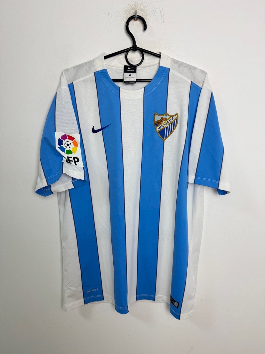 MALAGA 2015/2016 HOME FOOTBALL SHIRT NIKE JERSEY SIZE L ADULT