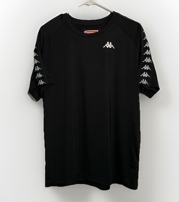 Kappa x Gosha Rubchinskiy Men's Black Logo Crewneck Shirt SS17 RARE Streetwear