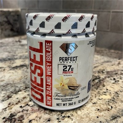 Perfect Sports DIESEL Whey Protein Isolate No Added Sugar French Vanilla 360g