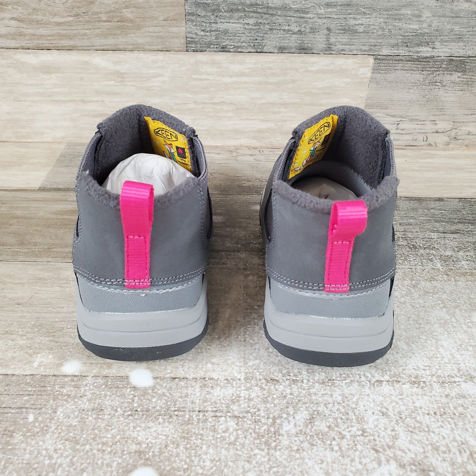 Stivaletti Chelsea KEEN Kootenay III bambino taglia 9 nero grigio pelle punta tonda