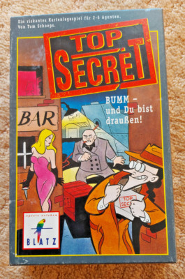 Blatz Top Secret- Bumm und du bist draußen - taktisches Kartenspiel - ab 8 Jahre