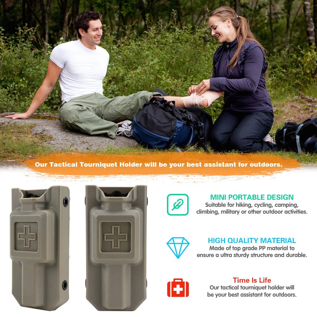 Tactical Molle Tourniquet TQ Holder for Police Duty Belt Holder CAT