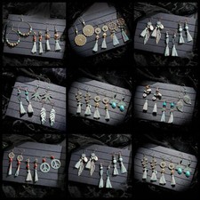Fashion Bohemia Vintage Boho Long Fringe Womens Tassel Dangle Earrings Jewelry