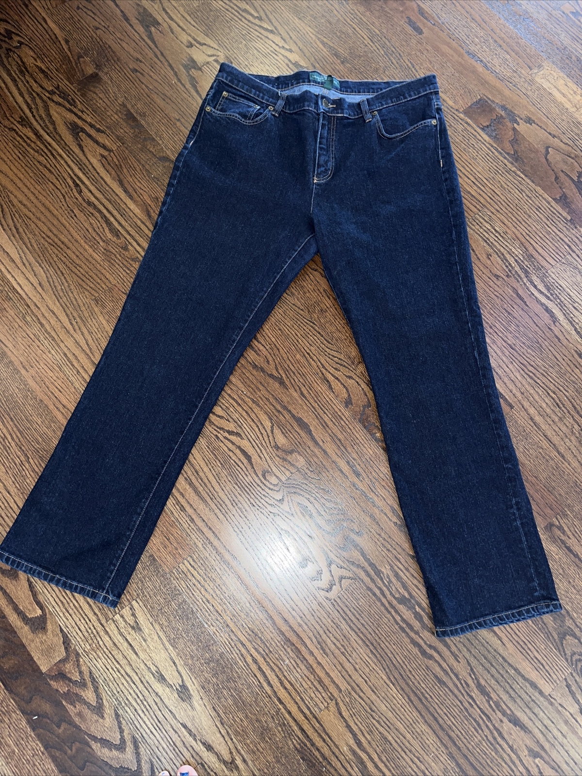 LAUREN RALPH LAUREN Women Classic Denim Jeans Straight Leg Hi Rise Plus Size 16 - View 4