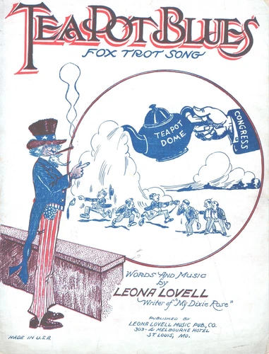 sheet music - Tea Pot Dome Sheet Music President Harding, John Davis