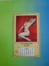 VINTAGE Golden Dreams MARILYN MONROE 1956 SELLER SAMPLE CALENDAR !