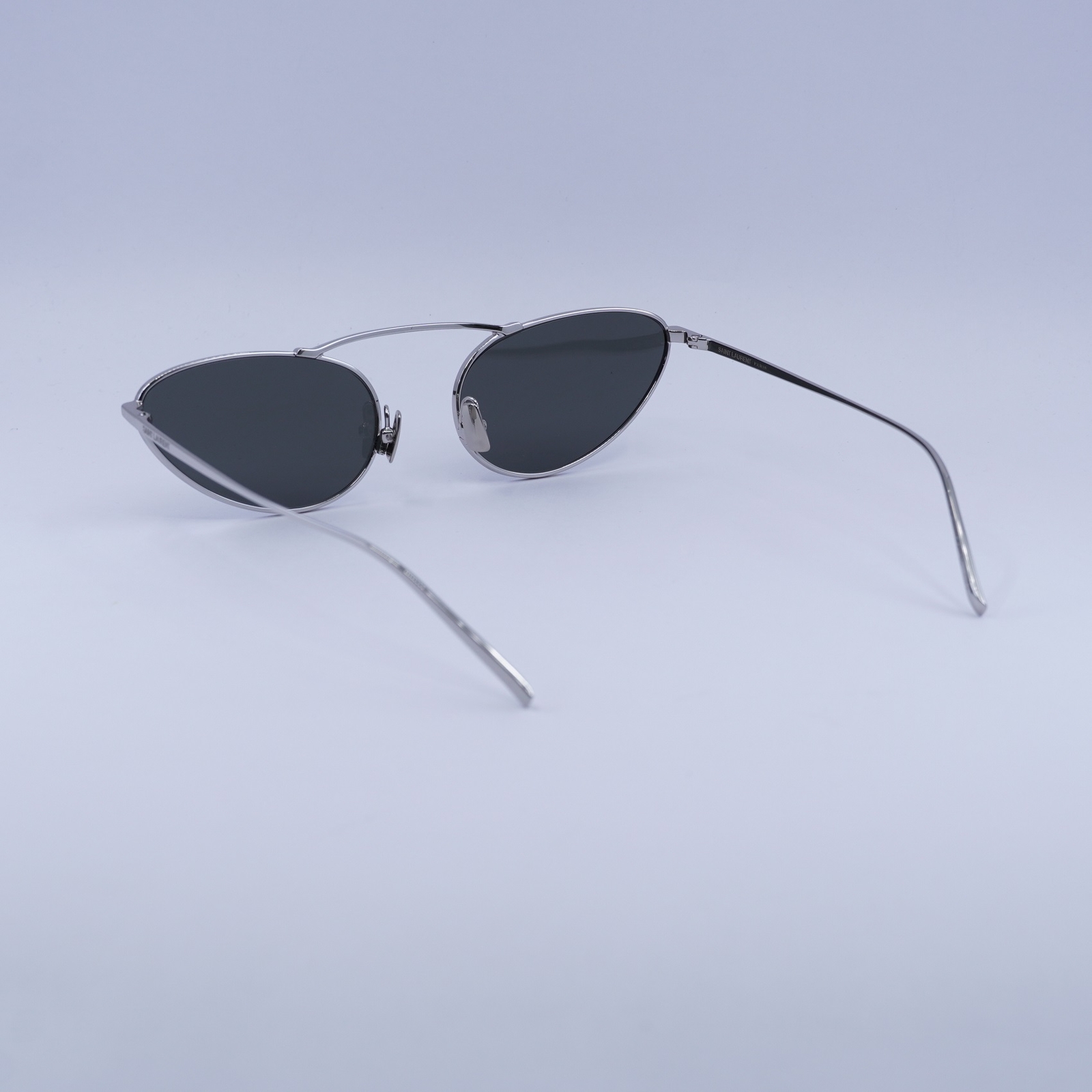 Occhiali da sole Saint Laurent SL538 002 argento grigio 58 20 140 nuovi