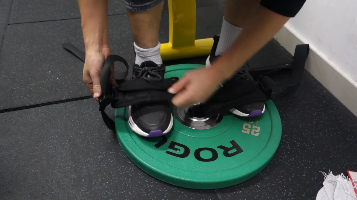 Tibialis Trainer Strap for Barbell Plate Dumbbell Leg Calf Raise