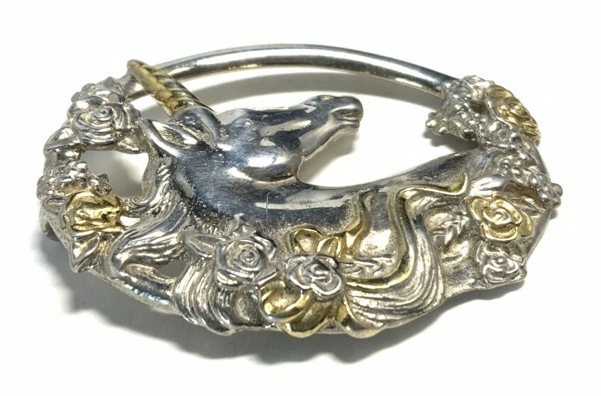 Colgante de unicornio Gorham de plata de ley 925 IY54 Foto 4 de 4