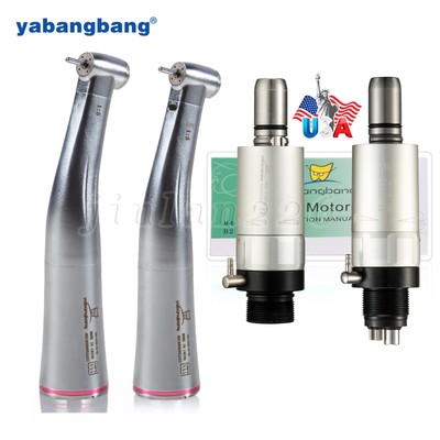 NSK Style Dental 1:5 LED Increase Contra Angle / Low Speed Handpiece Air Motor Y
