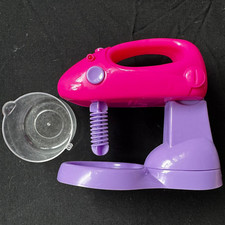 Pink  Purple Toy STAND MIXER w/ CLEAR BOWL from Pretend Kitchen Play Set AS IS 
