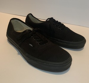 solid black vans