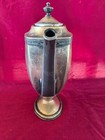 Homan Plate on Nickle Silver Tea Pot W M Mounts 0660 USA Ornate Monogrammed "S" — photo 3