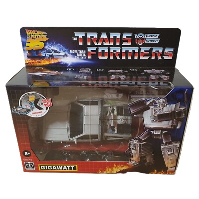 Hasbro Transformers Back To The Future DeLorean Gigawatt Figur