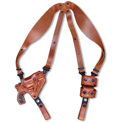 Masc OWB Paddle Leather Holster For S&W Model 686 Plus .357 Mag 7-Shot 2.5" Barrel