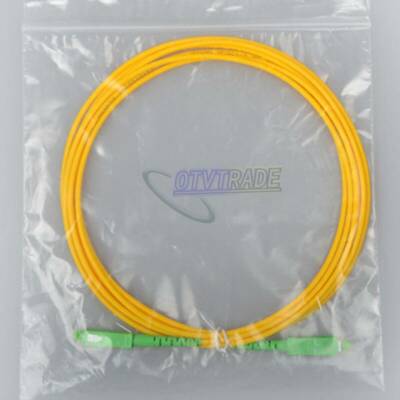 10PCS SC/APC 3M Simplex Mode Fiber Optic Patch Cord Cable SC/APC 3.0mm Jumper