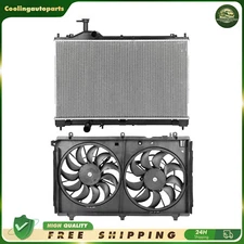 Radiator & Radiator Condenser Cooling Fan Kity For 2014-19 Mitsubishi Outlander