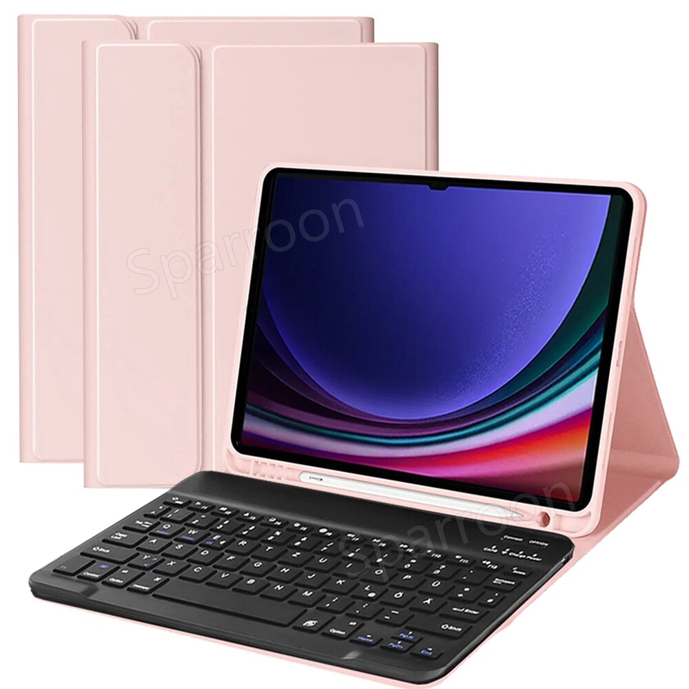 Samsung Galaxy Tab A7 Lite Tastatur Für Samsung Galaxy Tab S9 FE S9 S8 S6 Lite A9+ A8 A7 QWERTZ Tastatur