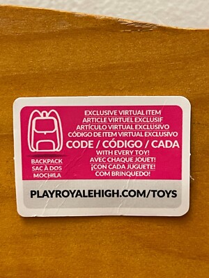 Mochila Misteriosa Royale High Surprise Locker Muñeca De Agua Solo