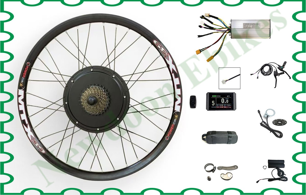 Kit Velo Electrique 3000w Kit De Conversion De Vélo électrique 48 V 1000 W 1500 W 20", 24", 26", 27,5", 28", 29", 700 C Kit De Conversion De Moteur De Vélo électrique