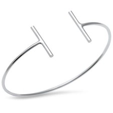 Plain Bar Design .925 Sterling Silver Bracelet