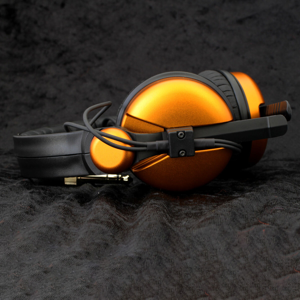Sennheiser HD25 with 'Copper' Orange Aluminium Earcups and Sennheiser HD25 with 'Copper' Orange Aluminium Earcups and