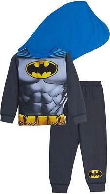 DC COMICS Kinder Batman Pyjama Neuheit Kostüm 33063 Baumwolle Pyjama Set