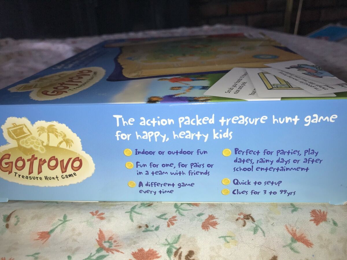 Gotrovo Treasure Hunt Game Fun Scavenger Hunt Board Game Kids