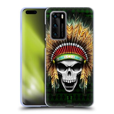 HEAD CASE DESIGNS SKULL WARRIORS SOFT GEL CASE FOR HUAWEI PHONES 4