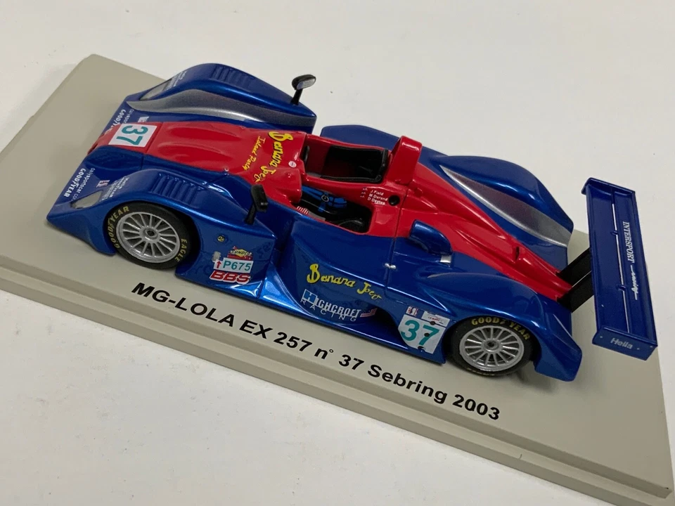 Coche Spark MG-Lola EX 257 1/43 de 2003 12 horas de Sebring #37 SCMG09  Foto 4 de 4