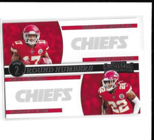 Mecole Hardman Jr Juan Thornhill 2019 Panini Contenders RC Rookie Round 2 Number