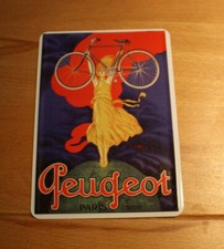 Peugeot Fahrr&auml;der, Paris, Frankreich: Gepr&auml;gt Metall/Stahl Werbetafel