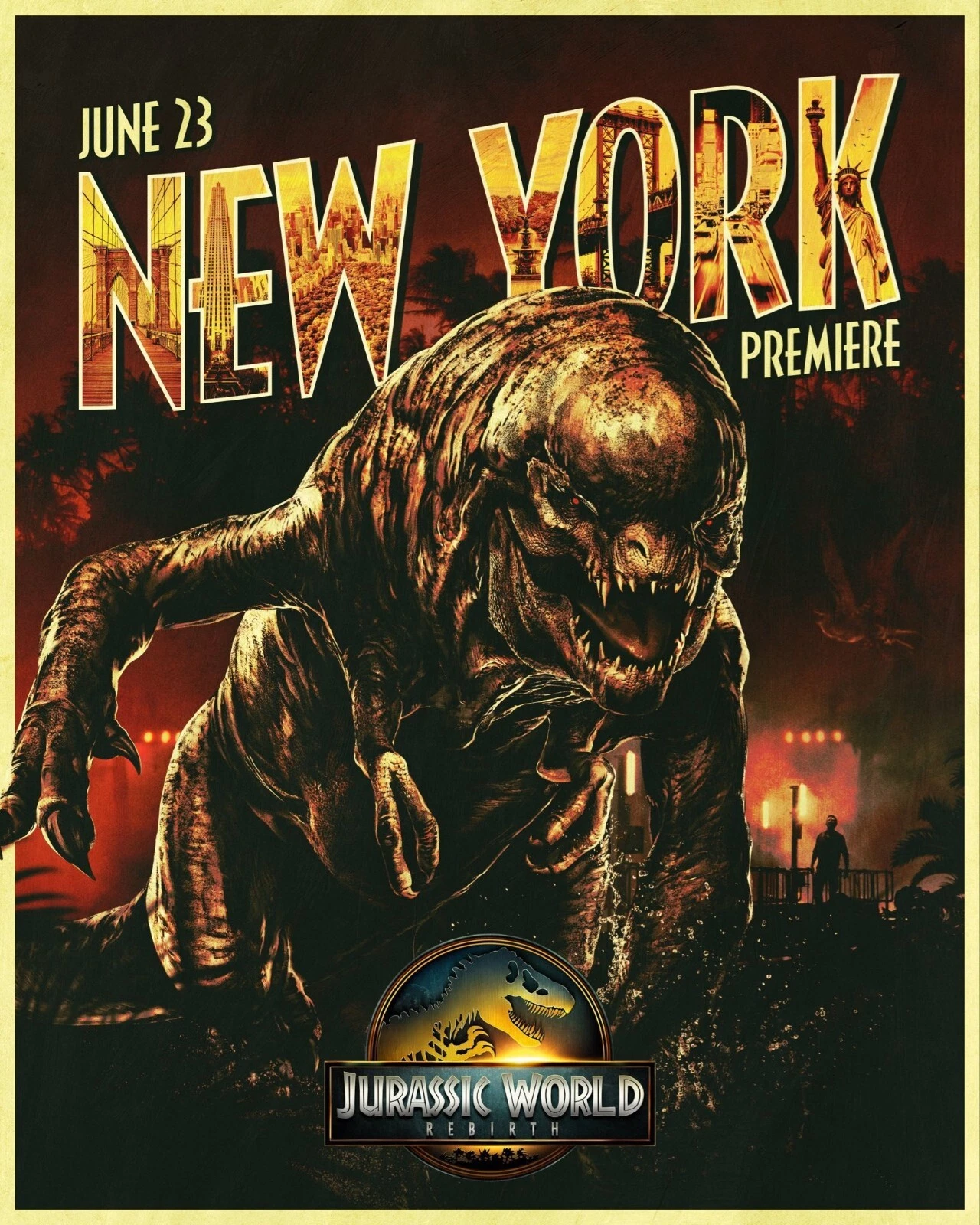 Jurassic World Rebirth New York June 23rd 2025 Poster