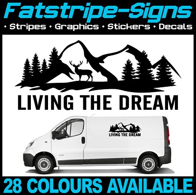 BERGWALD HIRSCH AUFKLEBER GRAFIK DECALS CAMPER VAN WOHNMOBIL CARAVAN