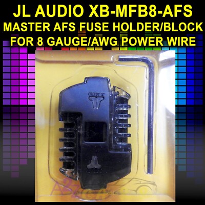 JL AUDIO XB-MFB8-AFS (91657) MASTER AFS FUSE HOLDER / BLOCK FOR 8 G POWER WIRE
