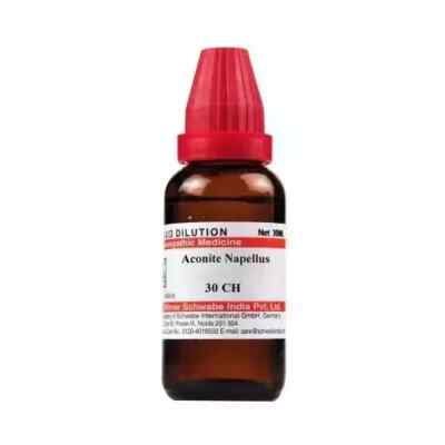 Willmar Schwabe India Homeopathic Aconite Napellus Dilution 30ml
