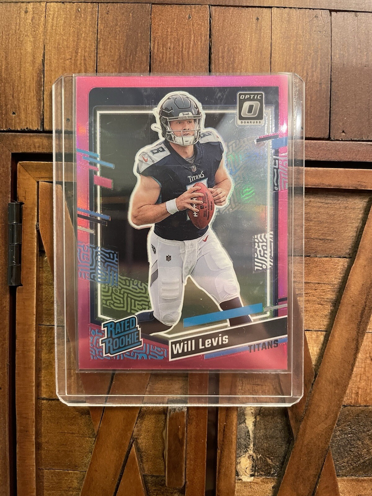 2023 Panini Donruss - Rated Rookie Optic Preview Pink Prizm #397 Will Levis (RC)