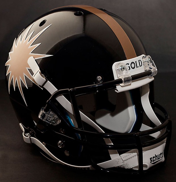 DENVER GOLD 19831984 Football Helmet Nameplate "GOLD" Decal/Sticker