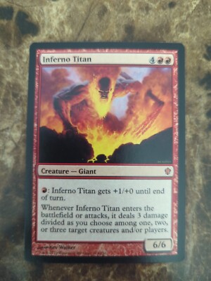 card titan mtg MTG Inferno Titan Commander 2013 114/356 Regular Mythic