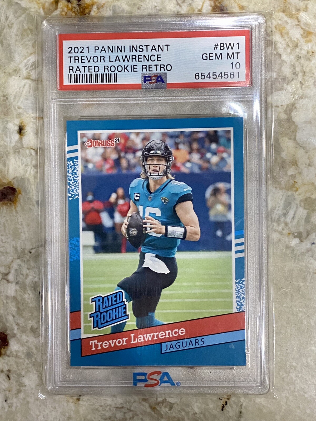 Trevor Lawrence Panini Instant Rated Rookie Retro #BW1 Base