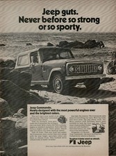 1971 Jeep Commando Most Powerful Engines Rocky Ocean Shoreline Vintage Print Ad 1971 Jeep Commando Most Powerful Engines Rocky Ocean Shoreline Vintage Print Ad
