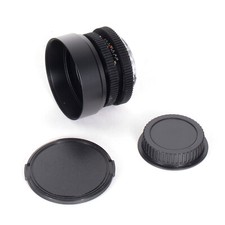 Asahi SMC Pentax-M 50mm F2 Cine Mod Prime Lens w/ Anamorphic Bokeh For Canon EF 