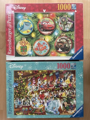 2 Puzzle Weihnachten Disney Pixar Christmas Cars Nemo & Schneekugelparadies NEU